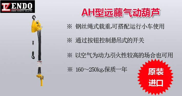 AH型遠(yuǎn)藤氣動葫蘆圖片 AH型遠(yuǎn)藤氣動葫蘆圖片